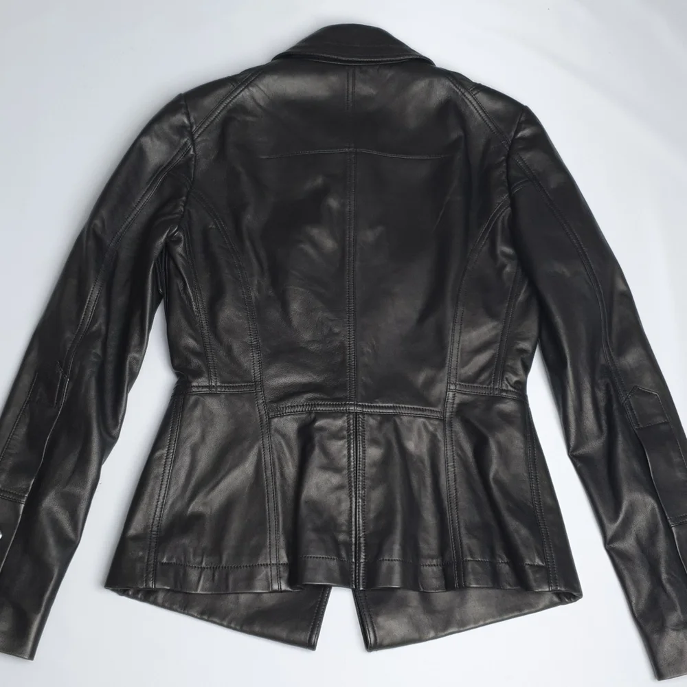 Tom Ford Peplum Leather Moto Jacket